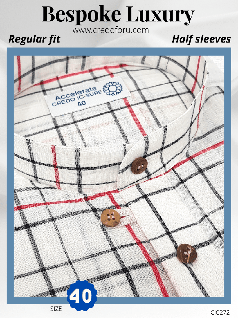 [black-checkwhite-kurta-40] Black Check,White Kurta