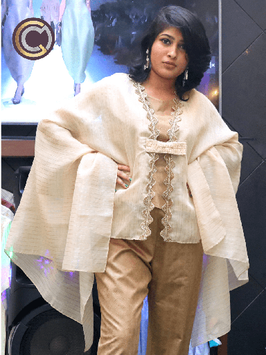 [credo-indo-western-wear-10] Credo Top, Pant & Jacket set