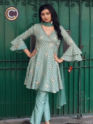 [credo-indo-western-wear-15] Credo Tunic, Pant with Dupatta