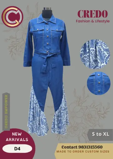 [blue-denim-flared-pant-blue-1] Blue Denim Flared pant