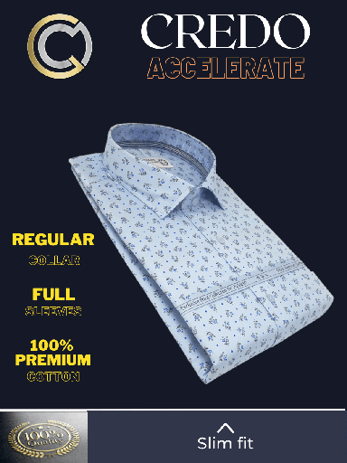 [arvind-fabric-sky-blue-printed-formal-shirt-42] Arvind Fabric Sky Blue Printed Formal Shirt(45)