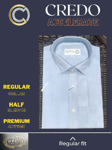 [light-blue-formal-shirt-4-38] Credo Light Blue Full Sleeves Formal Shirt(20)