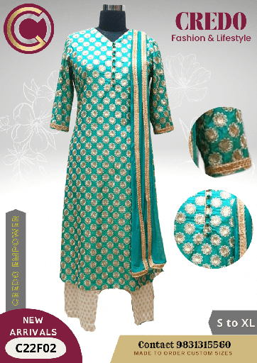 [green-kurti-set-green-1] Green Kurti Set