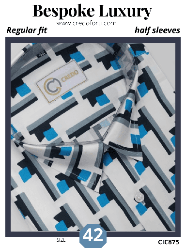 [white-and-sky-blue-inverted-flag-printed-half-sleeve-shirt-875-deepskyblue-1] White and sky blue inverted flag printed half sleeve shirt (875)